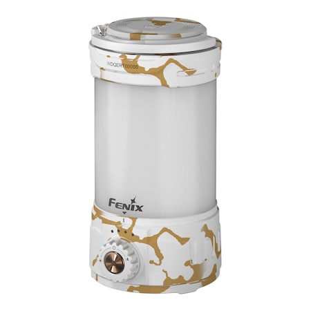 Fenix 650 lumens Rechargeable Camping Lantern, White Marble CL26R Pro